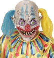 Aaa reina de reinas title vs. Amazon Com Widmann 00403 Psycho Clown Mask With Hair Bi Colour One Size Toys Games