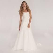 Sweetheart Neckline Trumpet Wedding Gown With Beaded Bodice And Leaf Applique Size 12 Wedding Dress Formal Dresses For Weddings Used Wedding Dresses