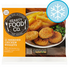 A nugget is a small lump of something, especially gold. Hearty Food Co 20 Breaded Chicken Nuggets 320g Tesco Groceries