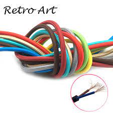 Electric extension cord wrap orange plastic electrical wire storage. Vintage Edison Style Braided Cable Decorative Pendant Lamp Cord Retro Fabric Textile Electric Lamp Wire Wires Cables Aliexpress