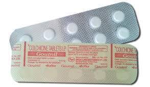 Colchicine is a medication used to treat gout and behçet's disease. Goutnil 0 5mg Colchicine Tablets Specific Drug Price 32 Pack Inr Piece Id C2196114
