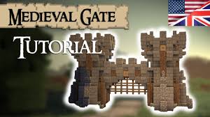 Minecraft Tutorial Medieval Gate English Youtube A fence gate can be broken with anything, but an axe is fastest. minecraft tutorial medieval gate english