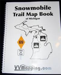 michigan snowmobile printed maps vvmapping com