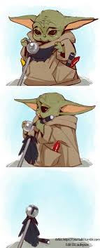 Baby Yoda The Mandalorian Artist Https Orientalld Tumblr Com Post 189703635777 His Favourite Toy Star Wars Pictures Star Wars Images Star Wars Art