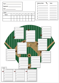 Baseball Line Up Card Template 9 Free Printable Word Pdf