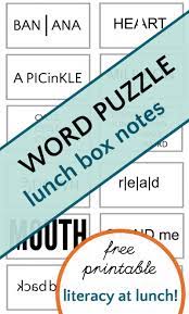 Explore free online and printable games centered around the bible. Word Puzzle Lunch Box Notes Wuzzles