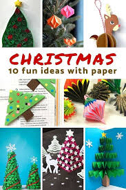 10 Cool Christmas Paper Crafts For Kids Christmas Card Crafts Christmas Paper Crafts Christmas Break Kids