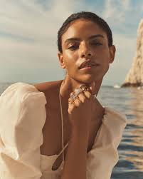 Walters Faith Ottoline Rose Gold Open Band Ring with 2 Gypsy-Set Baguette  Diamonds