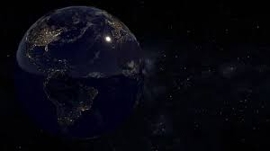 Travel the world with google earth online. Vfx 3d Erth Rotation Noght Stock Video Pond5