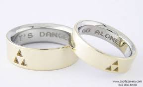 Gamer Inspired Wedding Bands Zelda Wedding Zelda Ring Gamer Wedding