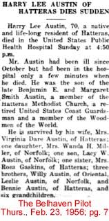 Dare Co., NC Obituaries