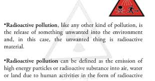 Definition Of Radiation Pollution High Energy Radiation Pollution
