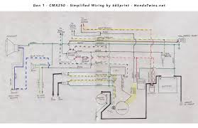 They are also useful for making repairs. Gen 1 Honda Cmx250 Rebel Simplified Wiring Diagram