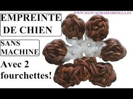 Coment Faire Un Empreinte De Chien Elastique Avec 2 Fourchettes Ne Pas Rainbow Loom Tutoriel Youtube