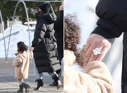 It looks fully like an engagement ring! scott disick replies while holding the giant sparkler in his hands. Khloe Kardashian Wearing Massive Engagement Like Ring With Tristan Thompson