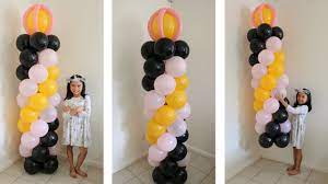 3 Colors Balloon Column Without Stand Youtube Balloons Balloon Columns Party Decorations
