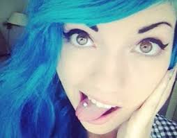 I love when she had blue hair. Image About Emo In 3 By Ghost On We Heart It