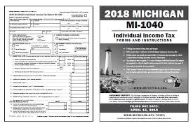 Michigan Tax Forms 2019 Printable State Mi 1040 Form And