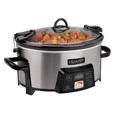 These temps seem to work well for my slow cooker although i'm still erring on the high side for now. Crock Pot 6 Quart Cook Carry Digital Slow Cooker With Heat Saver Stoneware Brushed Stainless Steel Sccpcts605 S Walmart Com Walmart Com