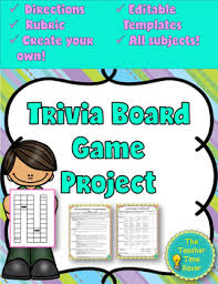 The first project you do might take. Create Your Own Board Game Project By The Teacher Time Saver Tpt
