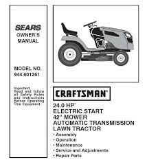 User manuals, craftsman lawn mower operating guides and service manuals. Craftsman Tractor Parts Manual 944 601261