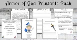 7 free armor of god printables my printable faith