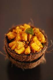 Urulakizhangu And Kaya Mezhukkuperatti Potato And Raw Banana Roast Raw Banana Vegetarian Side Dishes Veg Recipes
