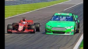 So who pulls off a better one? Ferrari F1 2018 Vs Nascar Ford Monza Youtube