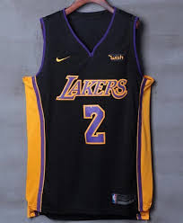 Authentic Black And Yellow Lakers Jersey Men 2 Lonzo Ball Jersey Black Los Angeles Lakers Jersey Swingman Playe Nreball Lonzo Ball Los Angeles Lakers Lakers