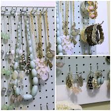 Mounting the diy rustic pegboard jewelry organizer: September Monthly Diy Challenge Pegboard Jewelry Organizer The Inspired Hive