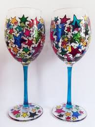 Louisepoulsom Co Uk Painted Wine Glass Hand Painted Wine Glass Wine Glass Decor