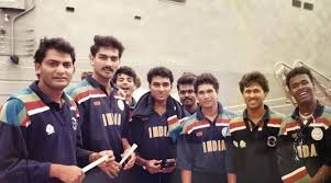 Bnwt mumbai indians adidas blue cricket india shirt jersey kit size l. Team India Goes Back To 92 World Cup Kit As New Sponsors Play It Safe Sports News The Indian Express