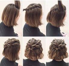 Pin By Anniina On Up Do Cute Hairstyles For Short Hair Braided Crown Hairstyles Short Hair Styles