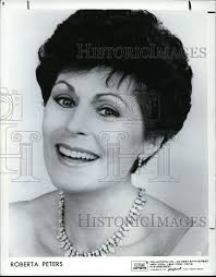 1986 Press Photo Roberta Peters, Coloratura Soprano