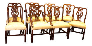 Mid 19th Century Vintage Williamsburg Museum Dining Chairs Set Of 8 Dining Chair Set Dining Chairs Chair Set