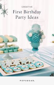 We love the use of suspenders and bowtie to go with. Creative First Birthday Party Ideas Popsugar Family