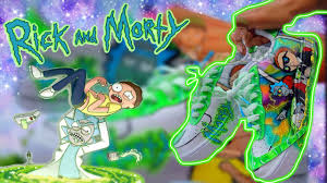 Quick timelapse showing how i created the rick and morty custom on a pair of high air force ones. Air Force One Customs Rick And Morty Youtube