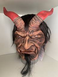 THE WICKED ONE Krampus Devil Sculpt Demon Mask Black Peter Lucifer Costume  Latex | eBay