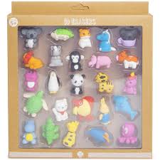 Cute Animals 3d Erasers 25 Piece Set Five Below In 2020 Animal Erasers Erasers Little Girl Toys