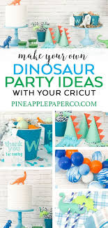 Dinosaur Party Ideas Diy Dinosaur Party Decorations With Martha Stewart Cricut And Michaels Diy Dinosaur Party Decorations Dinosaur Party Decorations Dinosaur Birthday Party Decorations