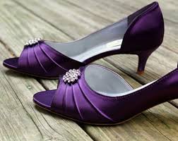 Purple Bridal Shoes That Still Look Comfy Purple Wedding Shoes Low Heel Purple Wedding Shoes Wedding Shoes Heels