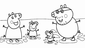 Peppa Pig Coloring Book Awesome Peppa Pig Muddy Puddles Jumping Coloring Book Video In 2020 Peppa Pig Coloring Pages Peppa Pig Colouring Coloring Books