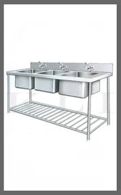 stainless steel commercial sink
