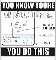 Islander Index Finger Rice Measurement Filipino Funny How To Cook Rice Asian Humor