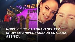Noivo de Silvia Abravanel fez show em aniversário da enteada