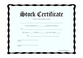 Free printable award certificate template. 40 Free Stock Certificate Templates Word Pdf á… Templatelab