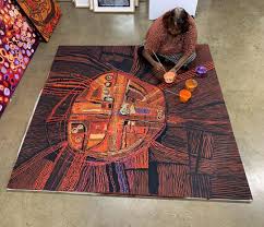 Apy Art Centre Collective On Instagram We Hope You Enjoy Another Quiet But Lovely Weekend With Your Family From Nyunmiti Burton From Art Painting Instagram