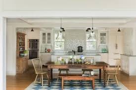 I staged the dining area in the kitchen with just a small square table (less than 3'x3') and two chairs. Home Decoration Formal Dining Room Open To Kitchen