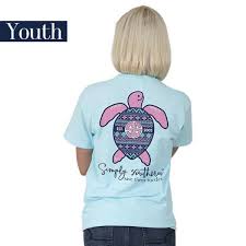 Details About Youth Ikat Save Them Turtles Simply Southern Tee Shirt