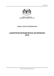 Kertas latihan ini mengandungi 15 soalan percubaan. Jadual Waktu Upsr 2018